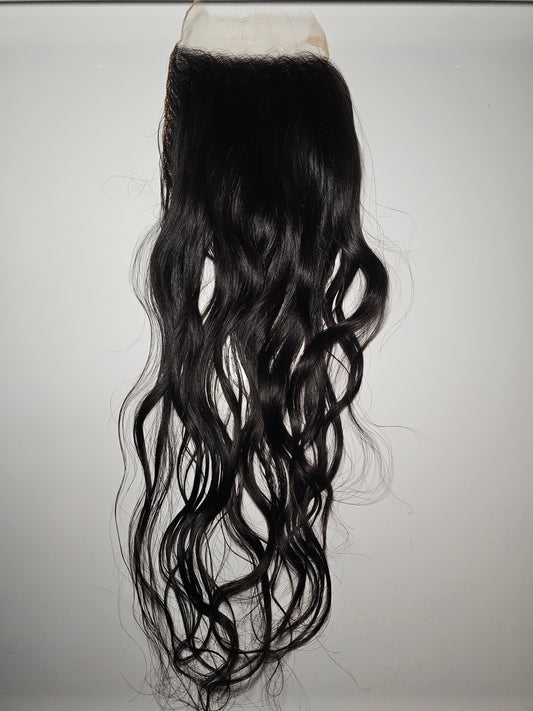 Raw Indian Wavy Closure (HD)